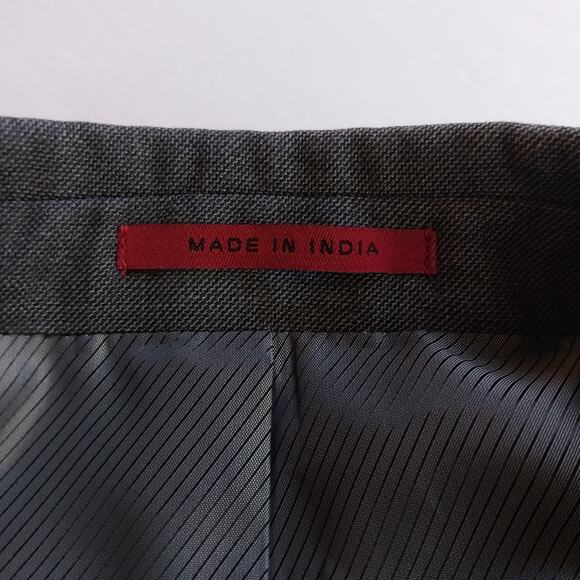 Alfani Men's Slim Fit Suit Jacket 38S Gray EUC NOT NEW - Picture 12 of 17